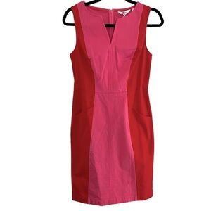 Boden Helena Colorblock Cotton Chino Sleevless Dress